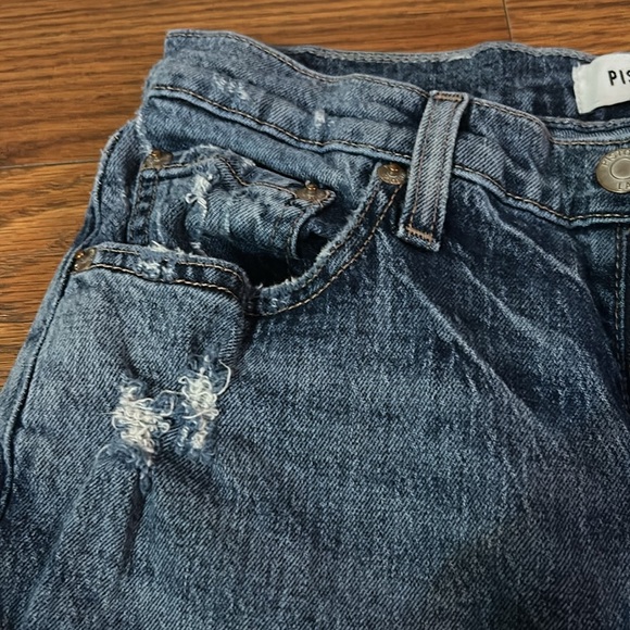Pistola: Cassie Super‎ High Rise Straight Crop Era Vintage Sz 27 distress skinny - Picture 6 of 11